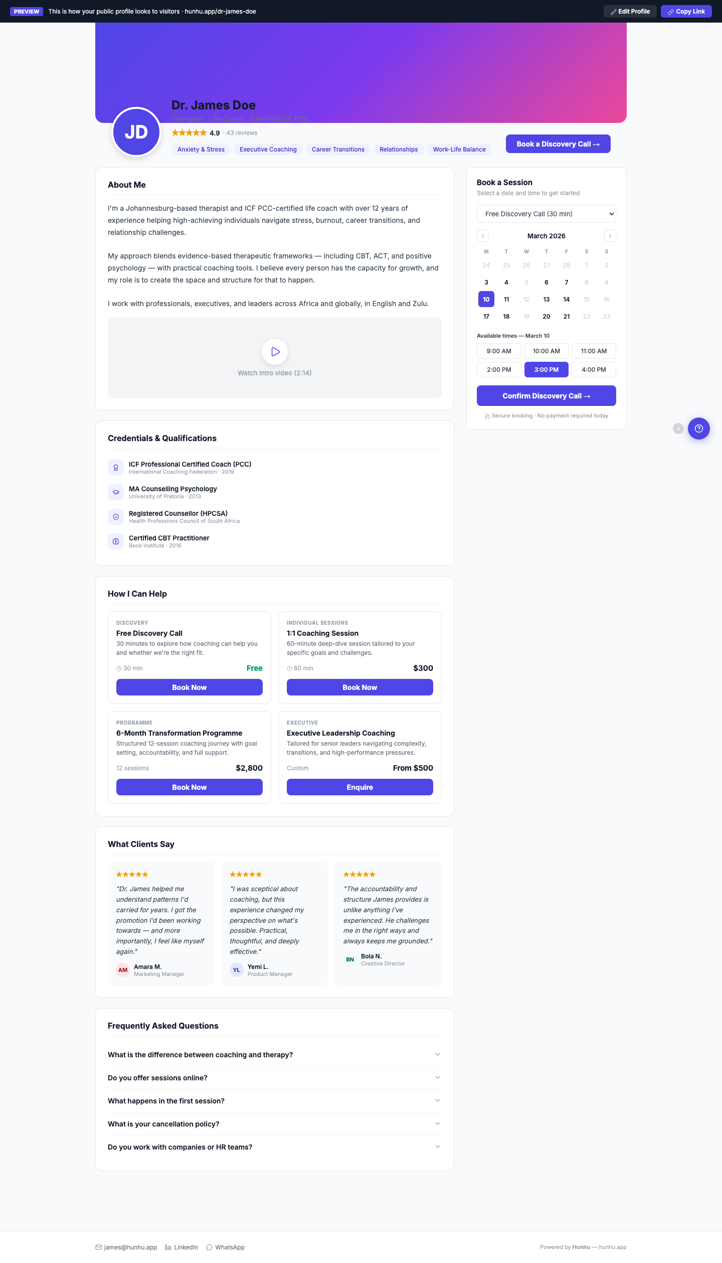 Provider Profile Management